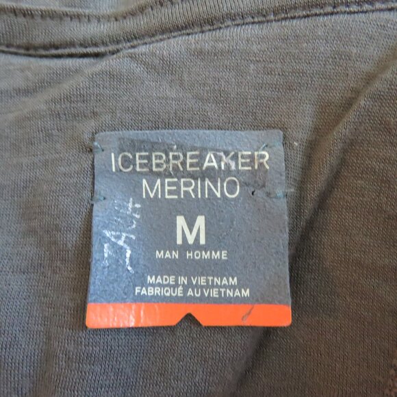 ICEBREAKER | RealFLEECE® Sierra Merino Wool Zip Up Jacket Sweater Oatmeal Sz M - Picture 15 of 16